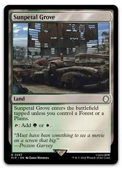 Sunpetal Grove #297 (NM) Fallout PIP Magic MTG - Image 1