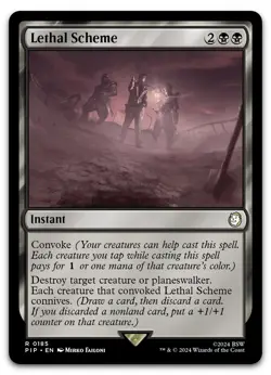 Lethal Scheme #185 (NM) Fallout PIP Magic MTG - Image 1