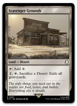 Scavenger Grounds #287 (NM) Fallout PIP Magic MTG - Image 1