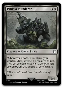 Pitiless Plunderer #187 (NM) Fallout PIP Magic MTG - Image 1