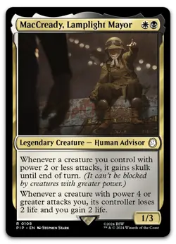 MacCready, Lamplight Mayor #108 (NM) Fallout PIP Magic MTG - Image 1