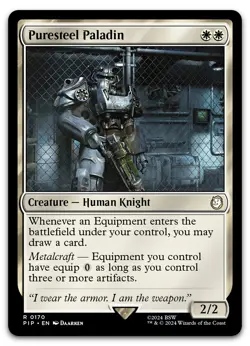 Puresteel Paladin #170 (NM) Fallout PIP Magic MTG - Image 1