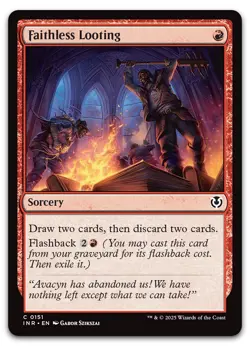 Faithless Looting #151 (NM) Innistrad Remastered INR Magic MTG - Image 1
