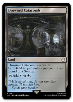 Drowned Catacomb #262 (NM) Fallout PIP Magic MTG - Image 1