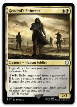 General's Enforcer #217 (NM) Fallout PIP Magic MTG - Image 1