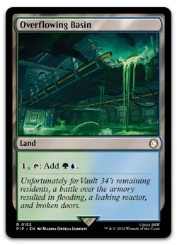Overflowing Basin #152 (NM) Fallout PIP Magic MTG - Image 1