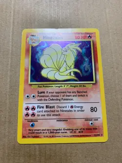 Ninetales 12/102 Base Set - Holo Pokemon Card - EXCELLENT - Image 2
