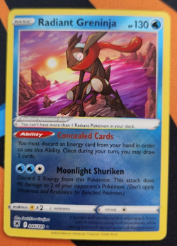 Pokemon TCG Radiant Greninja 046/189 Swsh10 Astral Radiance Holo - Image 1