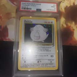 Pokemon Chansey Base Set 2 Holo Rare #3 PSA 9 Mint - Image 1