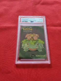 2000 Danone Pokemon: Venusaur Stadium Tip-Shiny Gold Foil #1 - Vintage PSA 4 - Image 1