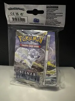 Pokemon TCG Sword Shield Silver Tempest Mini Portfolio Sealed Booster Pack - Image 1