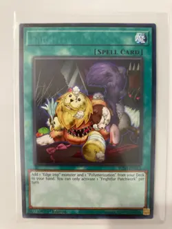 YUGIOH MISPRINT NO NAME - Frightfur Patchwork - JUSH-EN015 - Rare 1st ED NM/M - Image 1