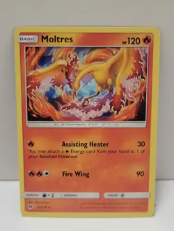 Pokemon Card Moltres 38/214 Lost Thunder Battle Academy NM - Image 1