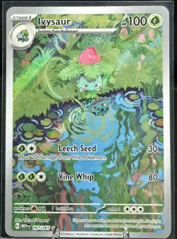 Pokemon TCG Ivysaur Holo Card 167/165 Scarlet & Violet 151 Series NM Condition - Image 1