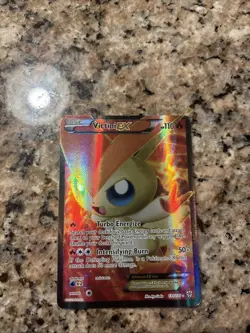 Pokemon TCG Victini EX Full Art Ultra Rare Holo Card 131/135 Plasma Storm - Image 1