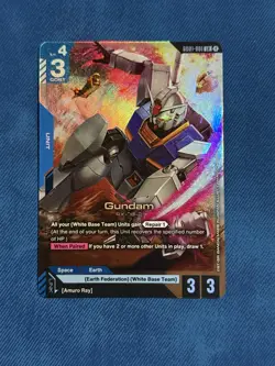 Gundam Card Game GD01-001 LR Gundam RX-78-2 Newtype Rising English - Image 1