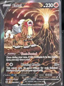 Entei v GG36/GG70 Crown Zenith: Galarian Gallery Ultra Rare Holo Card NM - Image 1