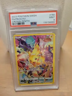 Pokemon Pikachu Crown Zenith SWSH Secret Rare Card #160/159 PSA 9 - Image 1