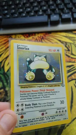 Pokemon TCG Snorlax Jungle Holo Unlimited Rare Card 11/64 LP Condition - Image 3