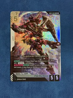 Gundam Card Game Newtype Rising Justice Gundam GD01-066 LR - Image 1