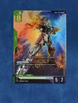 Gundam Card Game - Wing Gundam Zero LR English - GD01-024 LR - Newtype Rising - Image 1