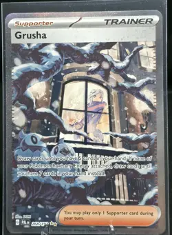 Pokemon TCG Grusha Card Game Holo Supporter Paldea Evolved Card 268/193 - Image 1