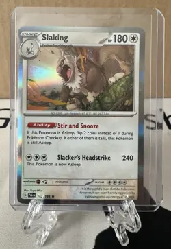 Pokemon Paldea Evolved #162/193 Slaking COSMOS HOLO Card NEAR MINT - Image 1