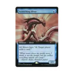 WOTC MtG Magic the Gathering Screeching Sliver (Extended Art) (R) (Foil) EX - Image 1