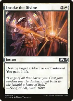 Magic the Gathering MTG Invoke the Divine Core Set 2019 M19 016/280 Common NM/M - Image 1