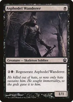 Magic the Gathering MTG Asphodel Wanderer Theros THS 77/249 Common NM/M - Image 1