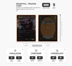 MTG Rainbow Foil Deadpool Trading Card TAG 9 - Image 2