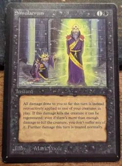 SIMULACRUM - Limited Edition Beta set - VINTAGE - MTG Magic: the Gathering - Image 1