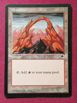 Magic The Gathering TEMPEST MOUNTAIN B MTG - Image 1