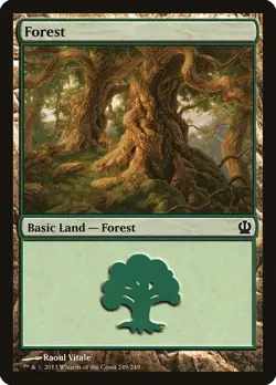 Magic the Gathering MTG Forest Theros THS 249/249 Basic Land NM/M - Image 1