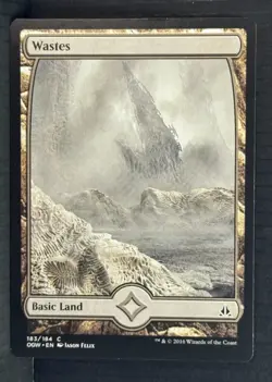 Wastes (183) - Full Art #183 Oath of the Gatewatch OGW Magic MTG Colorless Land - Image 1