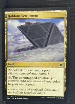 Holdout Settlement (172/184) Oath of the Gatewatch OGW MTG Magic Colorless Land - Image 1