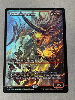 Twinflame Tyrant (Showcase) - Foundations (FDN) #427 Foil NM MTG - Image 1