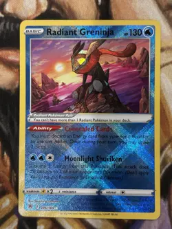 Radiant Greninja 046/189 Pokemon Astral Radiance English Holo -Pack Fresh NM 🐸 - Image 1