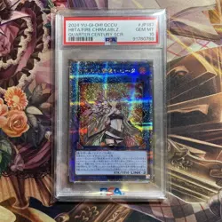 YuGiOh PSA10 Hiita the Fire Charmer Ablaze 25th Secret Rare Collector Card - Image 1