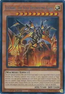 Yugioh! LP Jizukiru, the Star Destroying Kaiju (Silver) - BLC1-EN036 - Ultra Rar - Image 1