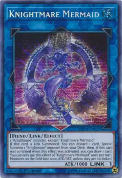 Yugioh! LP Knightmare Mermaid - MP19-EN025 - Prismatic Secret Rare - 1st Edition - Image 1