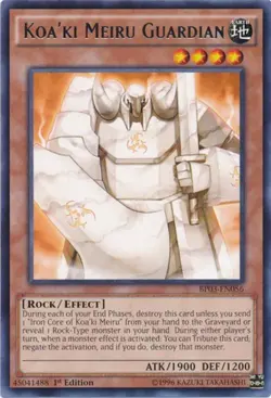 Yugioh! LP Koa'ki Meiru Guardian - BP03-EN056 - Rare - 1st Edition Lightly Playe - Image 1