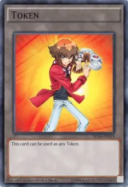 Yugioh! LP Jaden Yuki Token - TKN4-EN019 - Super Rare - Unlimited Lightly Played - Image 1