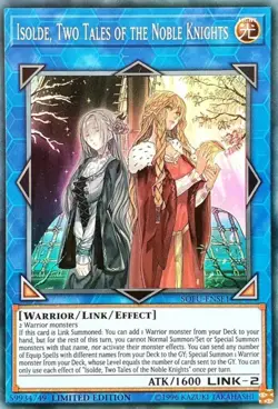 Yugioh! LP Isolde, Two Tales of the Noble Knights - SOFU-ENSE1 - Super Rare - Li - Image 1