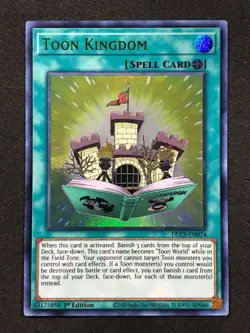 | Yugioh Toon Kingdom DLCS-EN074 1st Edition GREEN Ultra Rare NM 🔥 | - Image 1