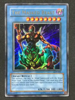 YUGIOH - The Masked Beast - Ultra Rare - LON-001- VLP - Image 1