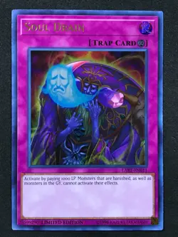 YuGiOh Soul Drain LART-EN011 The Lost Art Promotion Limited Edition - MP - Image 1
