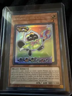 1st edition yugioh lollipo yummy collector's rare jush-en018 jush - Image 1