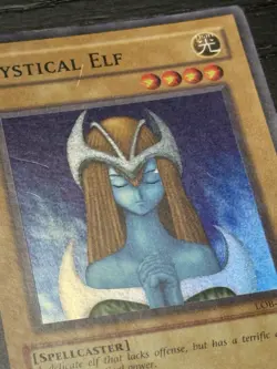 Yugioh Mystical Elf LOB-062 Super Rare Original Print - Image 5