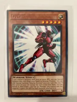 YUGIOH MISPRINT NO NAME - Overlay Booster - JUSH-EN042 - Rare 1st ED NM/M - Image 1